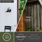 Vaxcel Canton Steel 1 Light LED Dusk to Dawn Matte Black and White Farmhouse Outdoor Wall Lantern T0748 - alternate 10